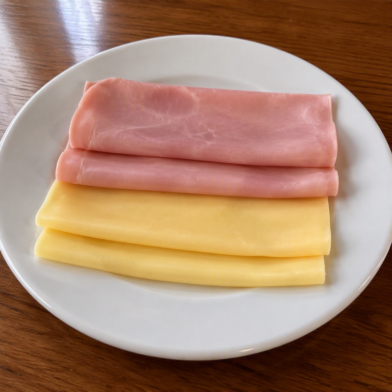 Jamón y queso (2 unidades de cada uno)